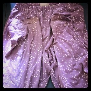 Purple with stars pajama pants